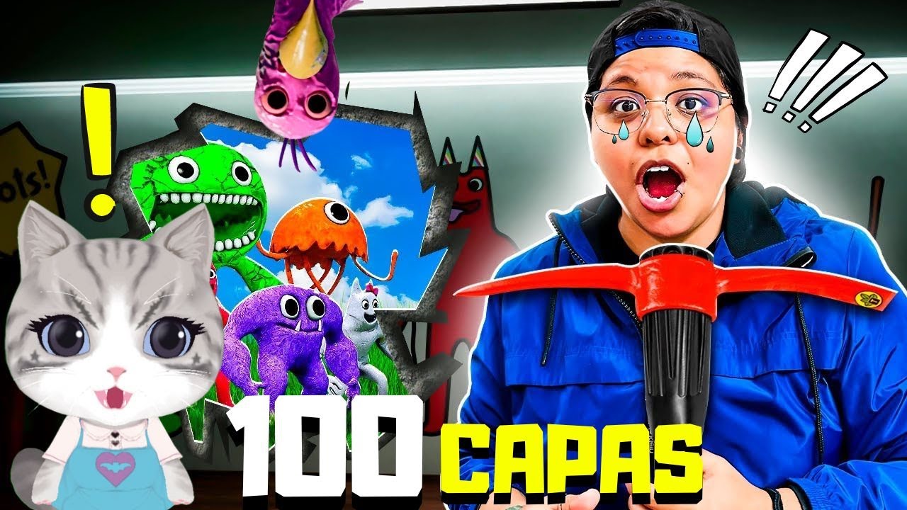 ESCAPANDO DE 100 CAPAS DE GARTEN OF BANBAN DE @pathofail 😱🔪 | REA-CCION | Rea Tu Reina