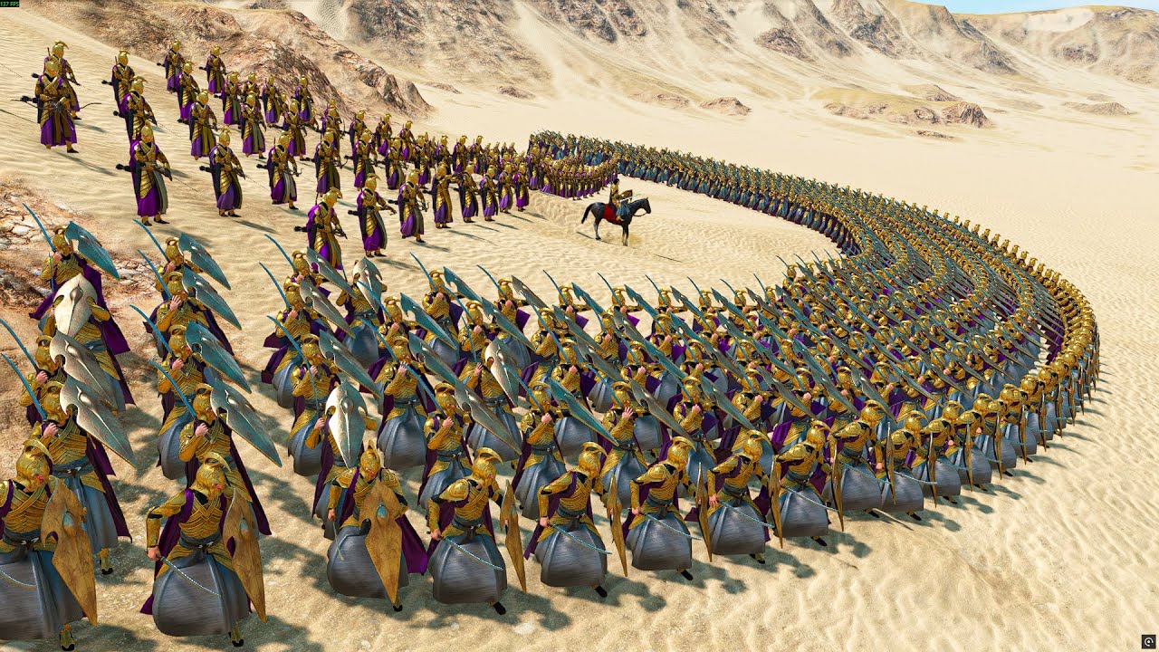 500 Elves Defend in the Desert Against Orcs — Defense Has No Cover
