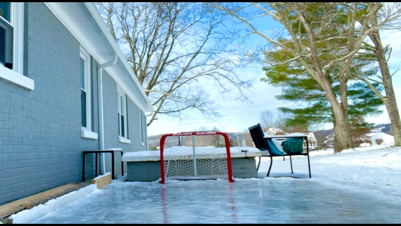 Building a TINY Backyard Rink