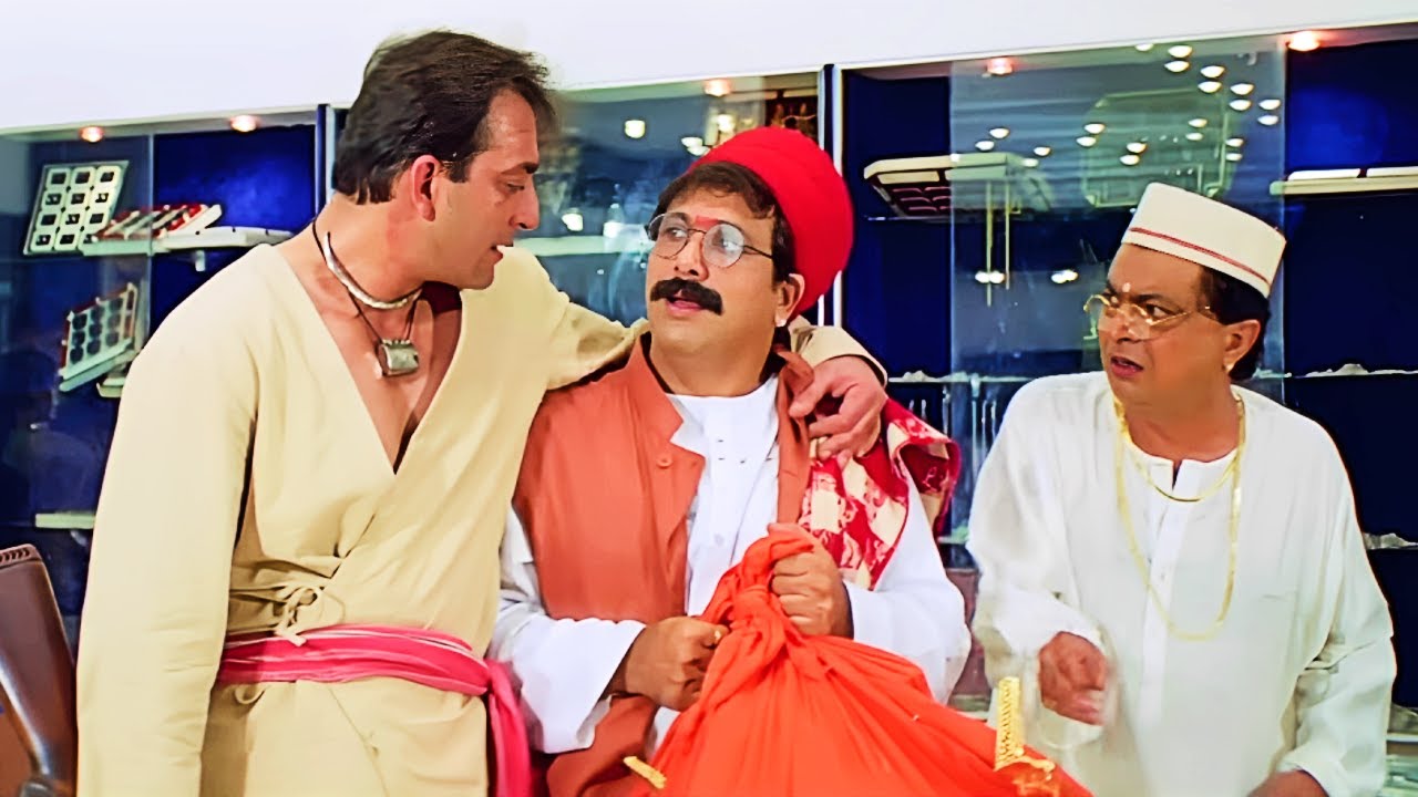 शूटिंग का झांसा देकर जौहरी की दुकान साफ कर दी 😂 | Govinda - Sanjay Dutt | Jodi No 1 Comedy Scene