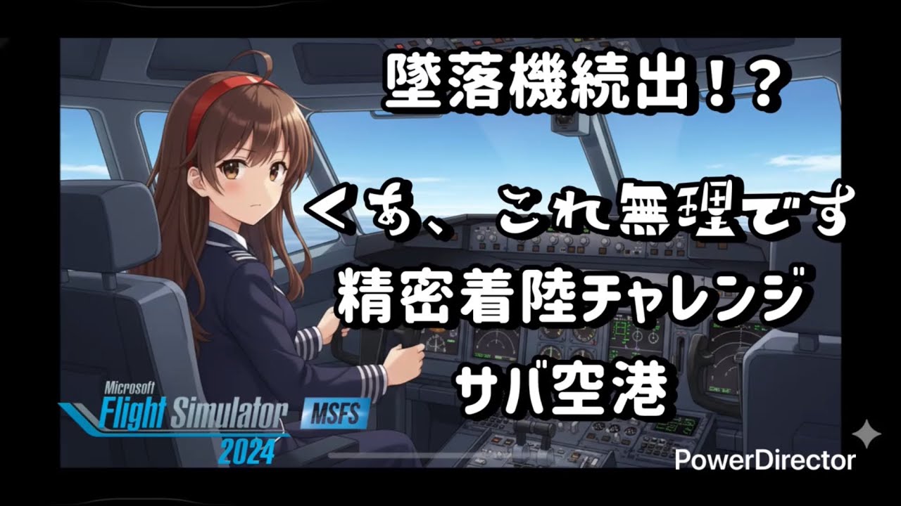 [MSFS2024 PS5]精密着陸チャレンジ　サバ空港
