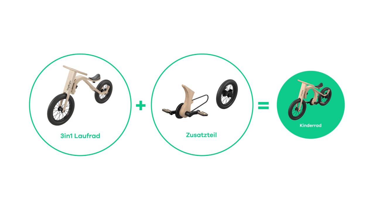 leg&go wunderbar wandelbar! Das erste Laufrad das mit dem Kind mit w&auml;chst!