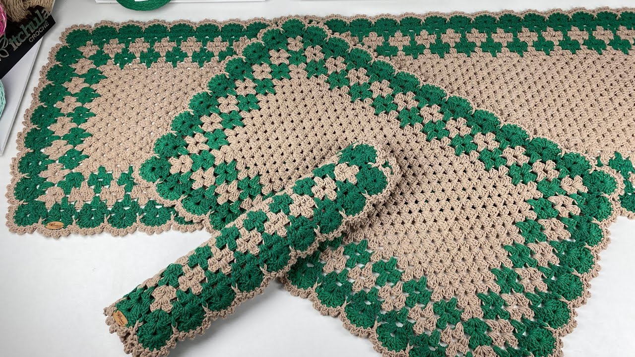PASSADEIRA JAQUE RETANGULAR passo a passo @PitchulaCroche #crocheting #crochet