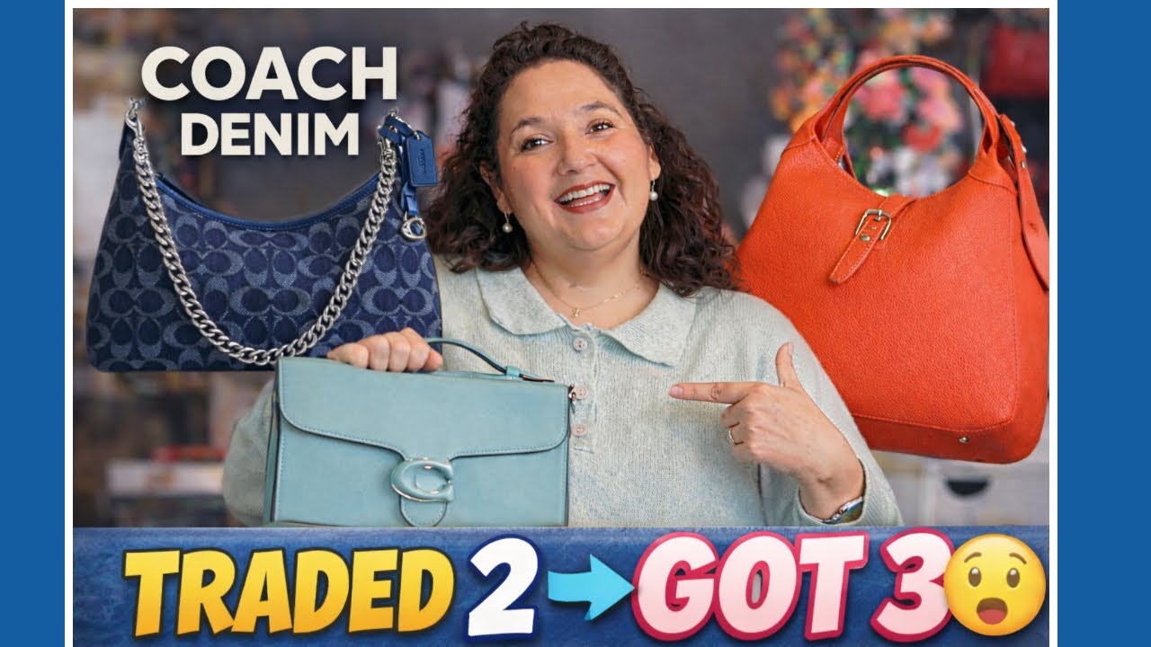 Я обменяла 2 сумки на 3… В том числе и Coach Denim Juliet 😱 | Обмен сумок