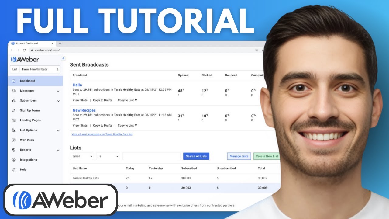 AWeber Tutorial (2026) | How To Use AWeber