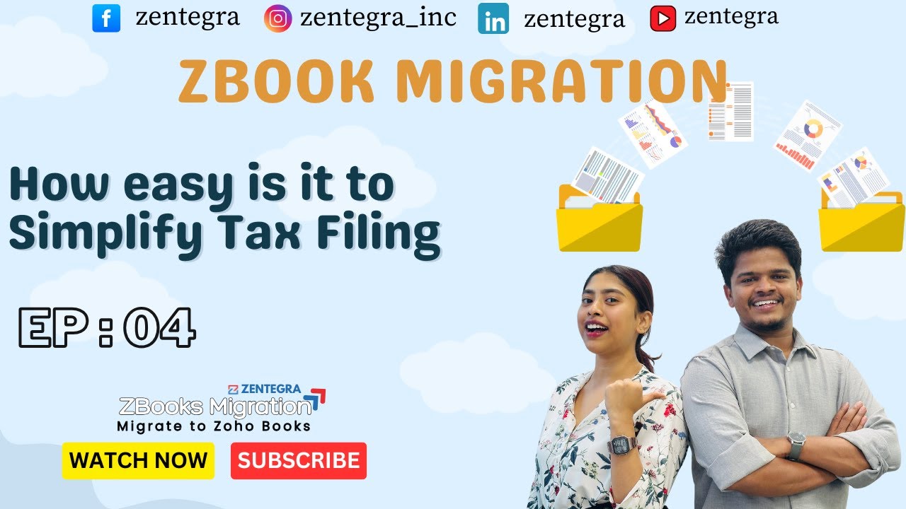 How to Simplify Tax Filing with Zoho Books | GST, e-Invoicing & TDS Made Easy | ZBOOKS Migration