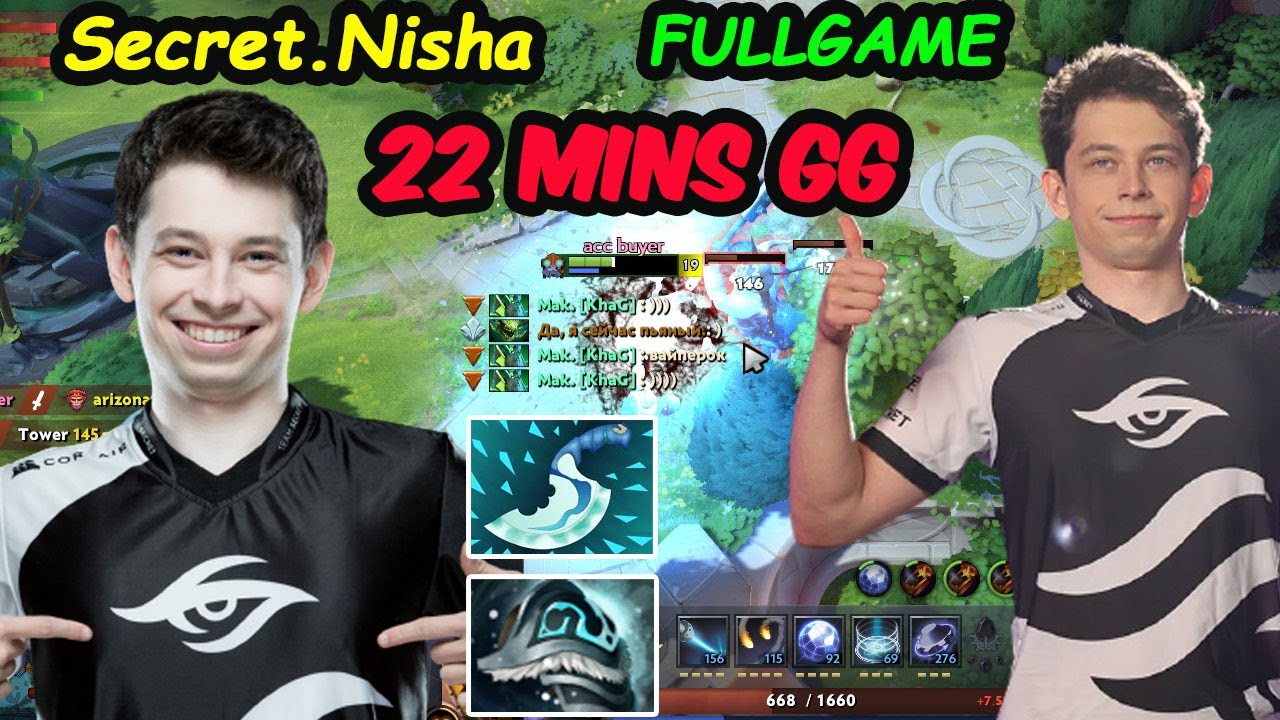 Secret Nisha Tinker MIDLANE EASY MMR Perspective Fullgame Dota 2