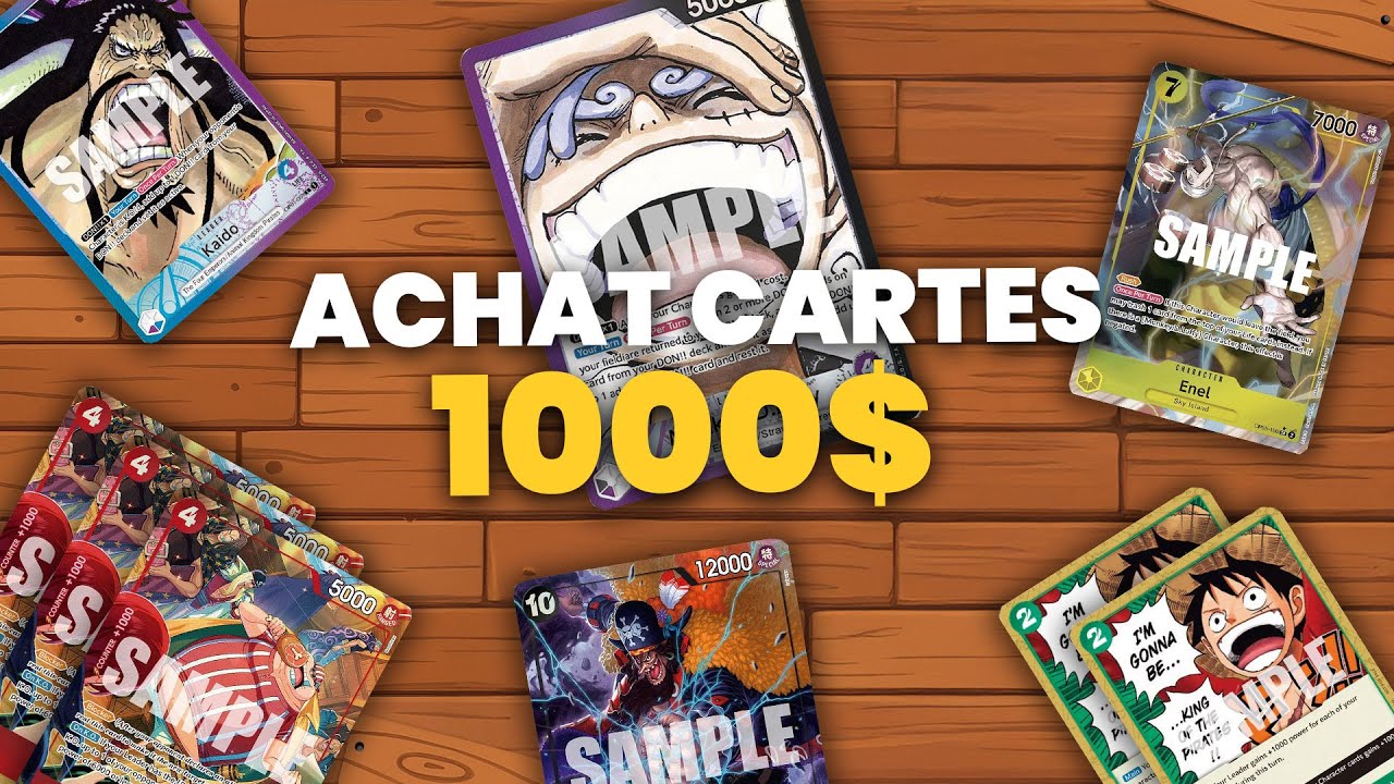 J'ai acheté des cartes One Piece beaucoup trop chères...