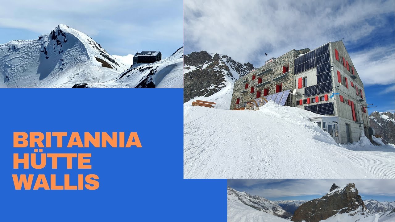 Britanniahütte 3030 m.ü.M Schneeschuhwandern