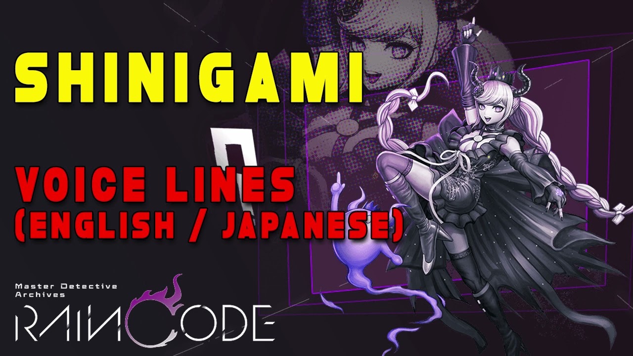 Master Detective Archives: RAIN CODE - Shinigami Voice Lines [ English / Japanese ]