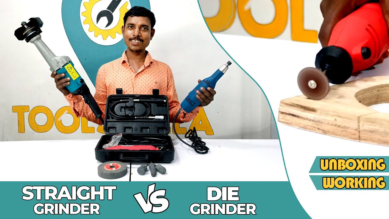 Die Grinder Vs Straight Grinder Review | Unboxing & Testing | Call Us - 7829055044