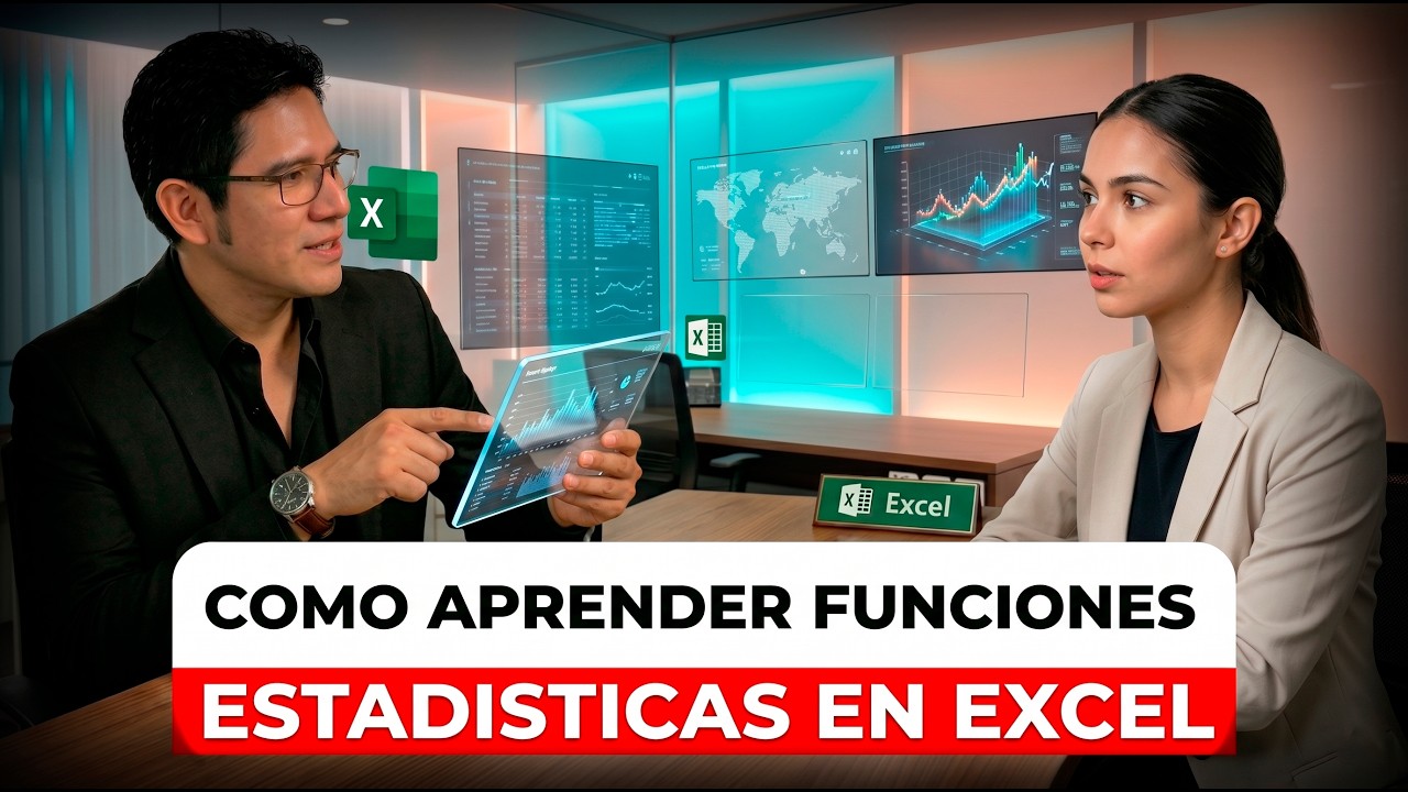 Funciones estadísticas en Excel explicadas fácil: domina PROMEDIO, MEDIANA y DESVEST
