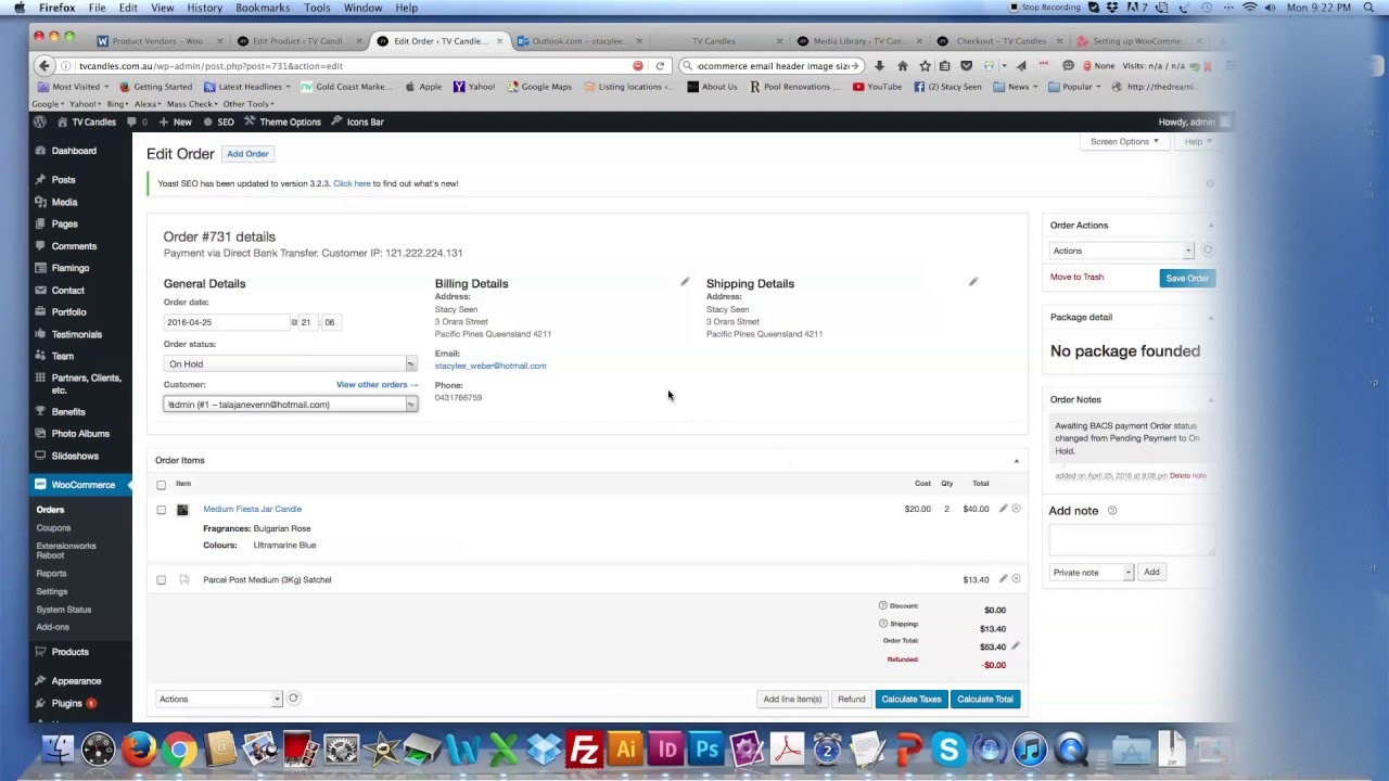 Checking Orders - Woocommerce