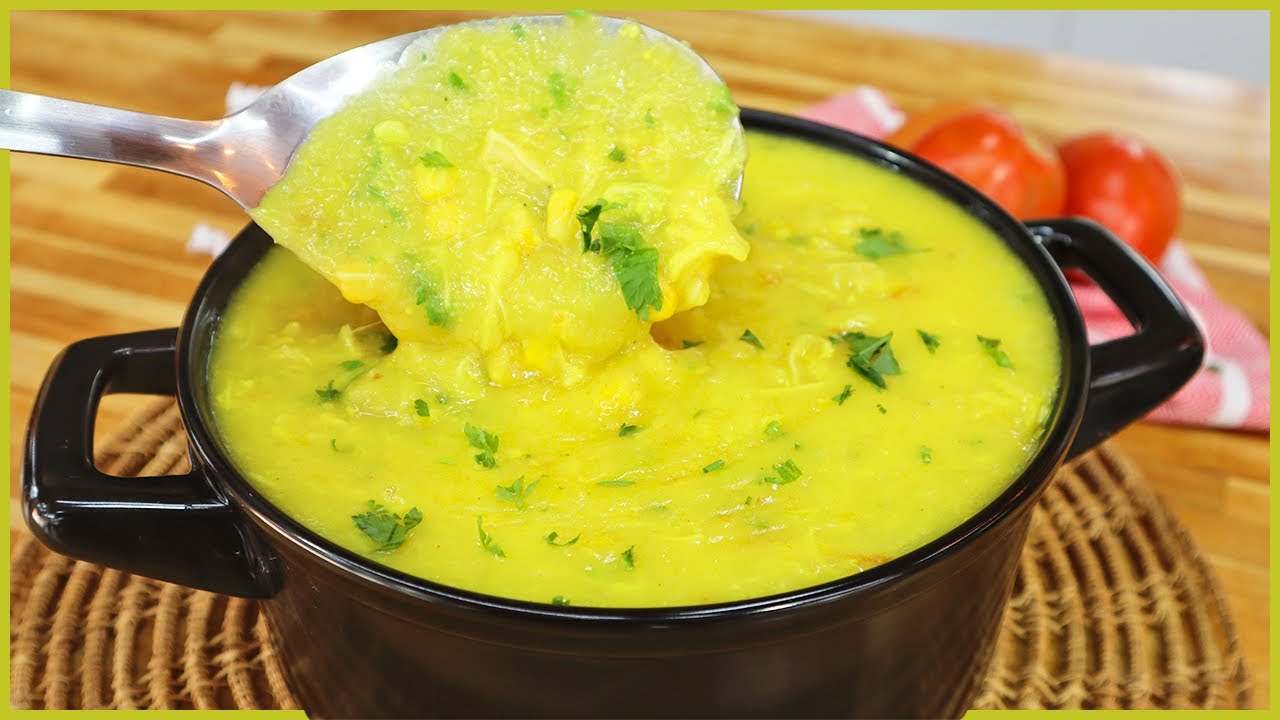 CALDO DE MANDIOCA COM FRANGO I CALDO DE KENGA I Receitas de Pai