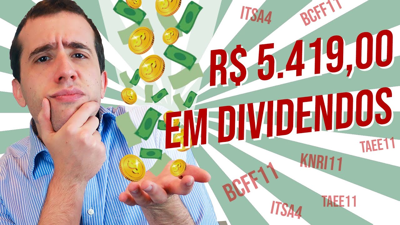 Como viver de dividendos de ações e fundos imobiliários e ganhar R$ 5.419,00 por mês