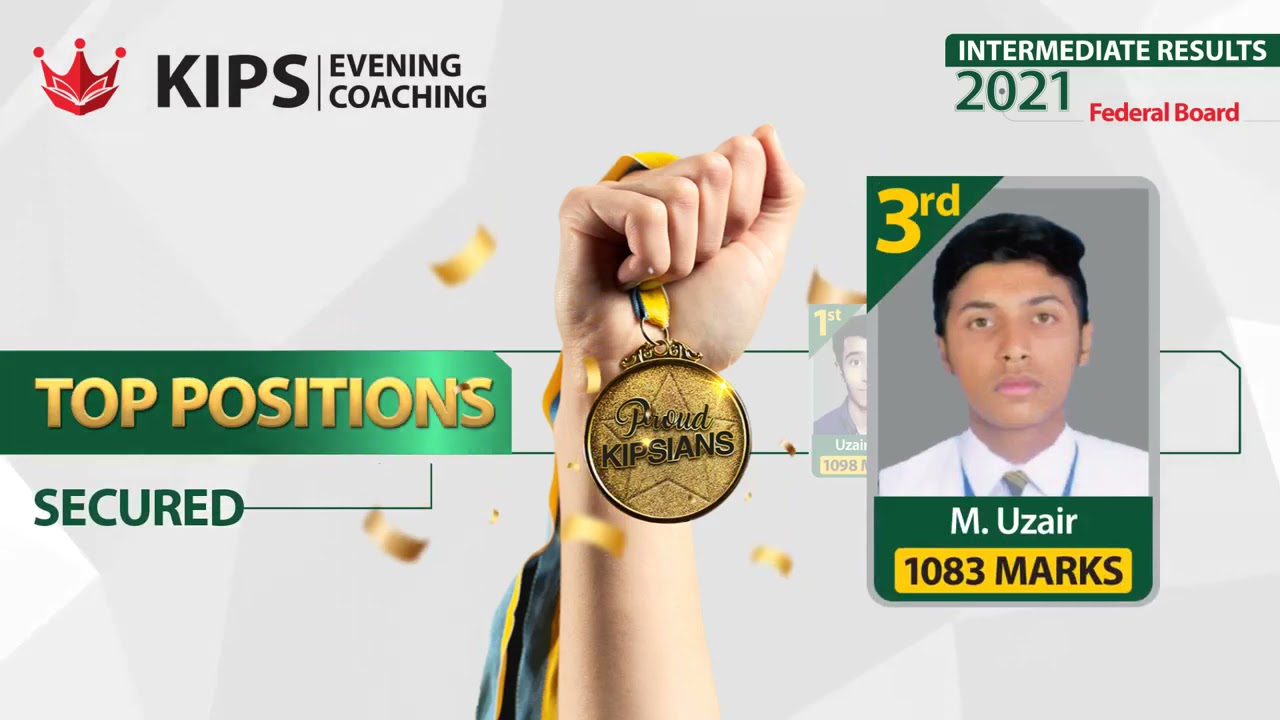 KIPS Evening Coaching Federal Board Result 2021