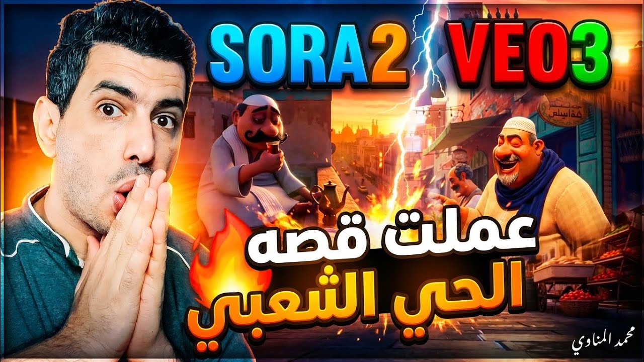 كيف تصنع فيديوهات احترافية باستخدام Sora 2 و Veo 3 للربح من اليوتيوب 2026