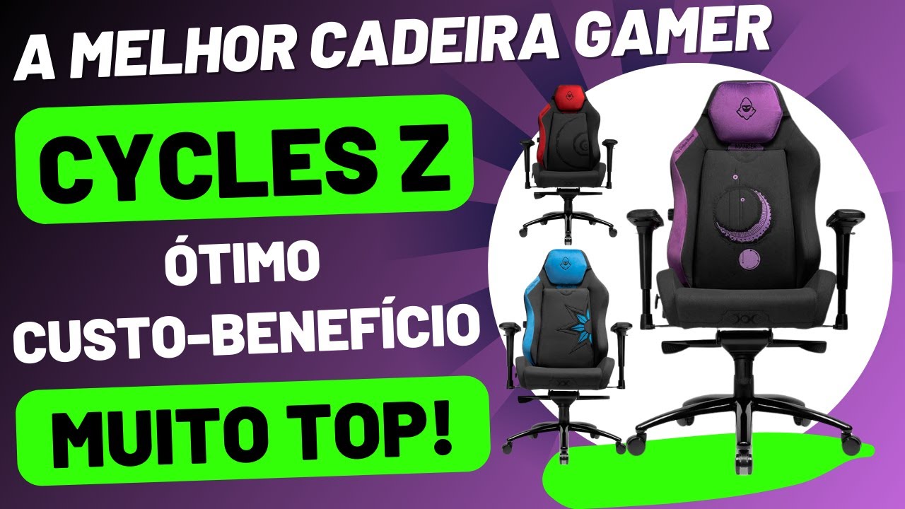 Cadeira Gamer Cycles Z - O melhor custo benefício gamer intermediária !