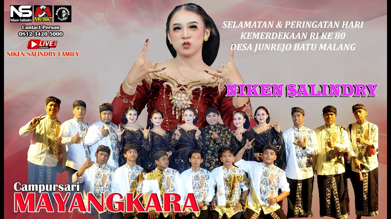 LIVE CAMPURSARI MAYANGKARA NIKEN SALINDRY || DS.JUNREJO BATU MALANG 18 AGUSTUS 2025