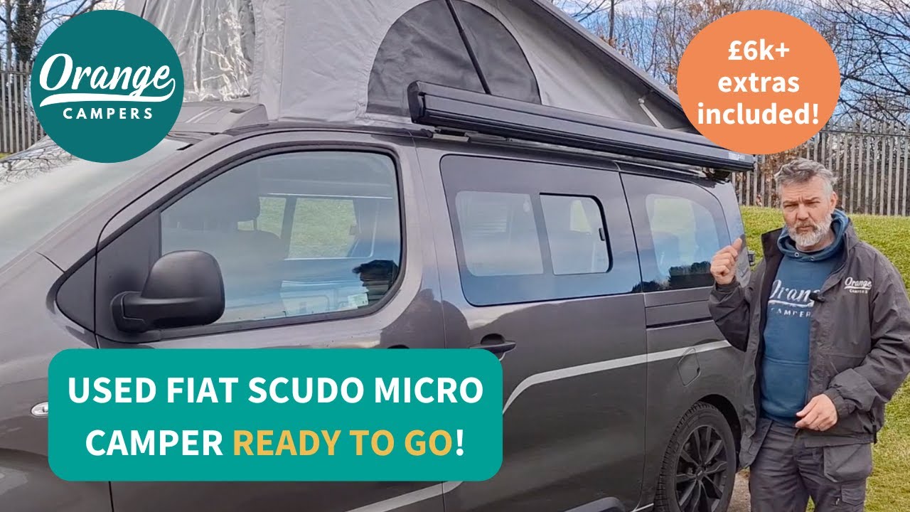 Lightly used Fiat Scudo Micro Camper READY TO GO - plus £6k worth of extras included!