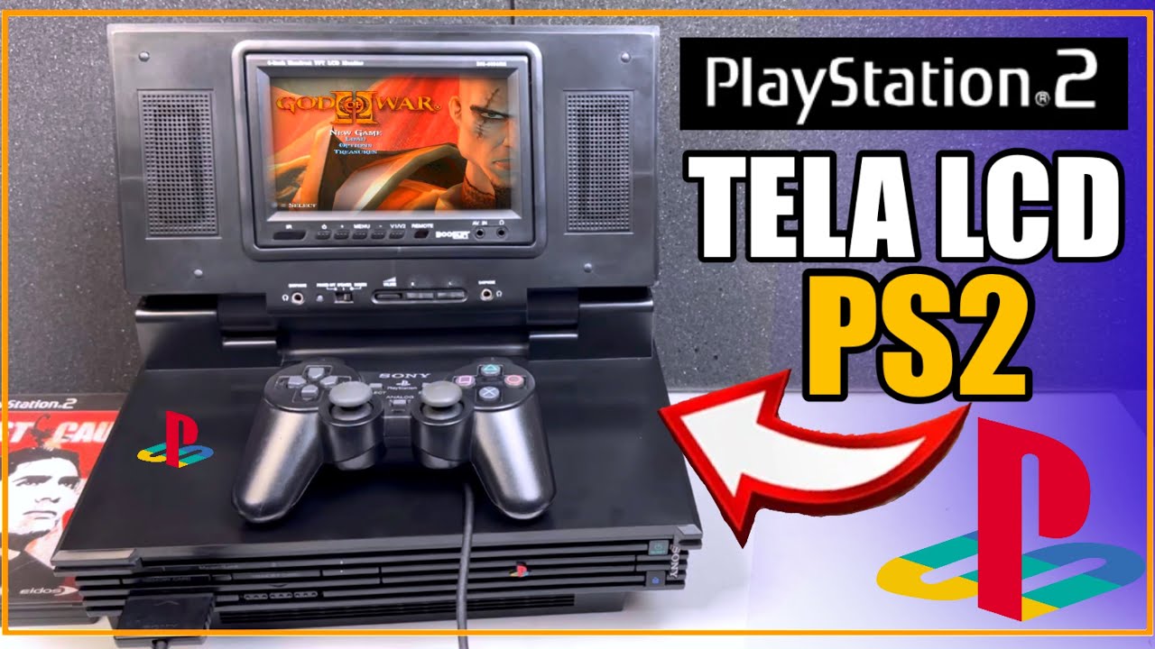 ACHEI... A DESCONHECIDA TELA LCD DO PLAYSTATION 2 (PS2)