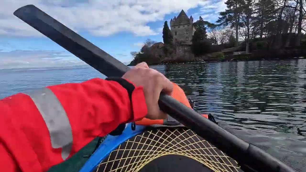 Kayak de Messery à Yvoire sur le Léman.