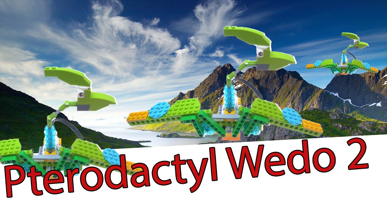 Pterodactyl for LEGO WEDO 2 45300 at covid time/Птеродактиль из Лего Веду 2