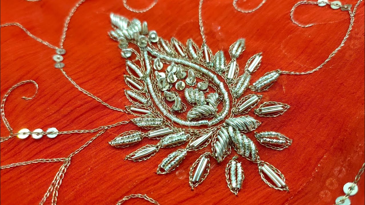 Zardosi Embroidery Work | Zardosi Embroidery Design