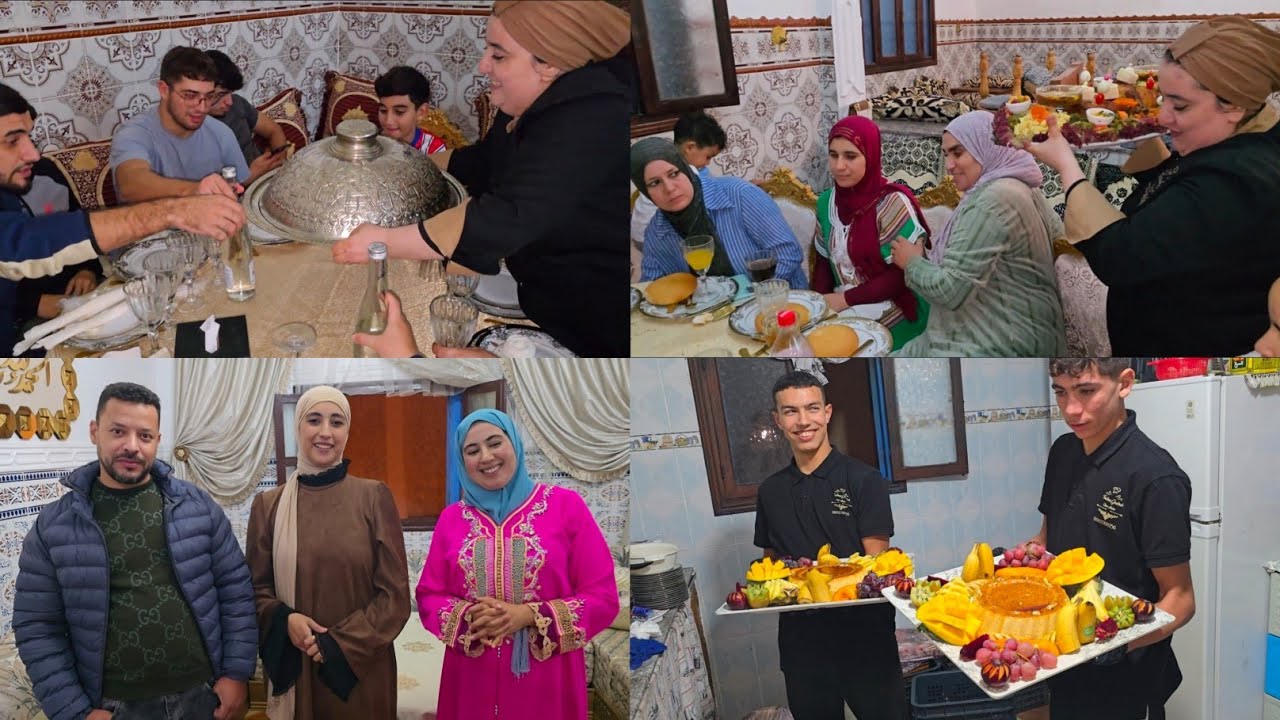 نادية بهرات الحضور مشاء الله وعائلة الأزرق كاملين شكروها الله يسر ليها