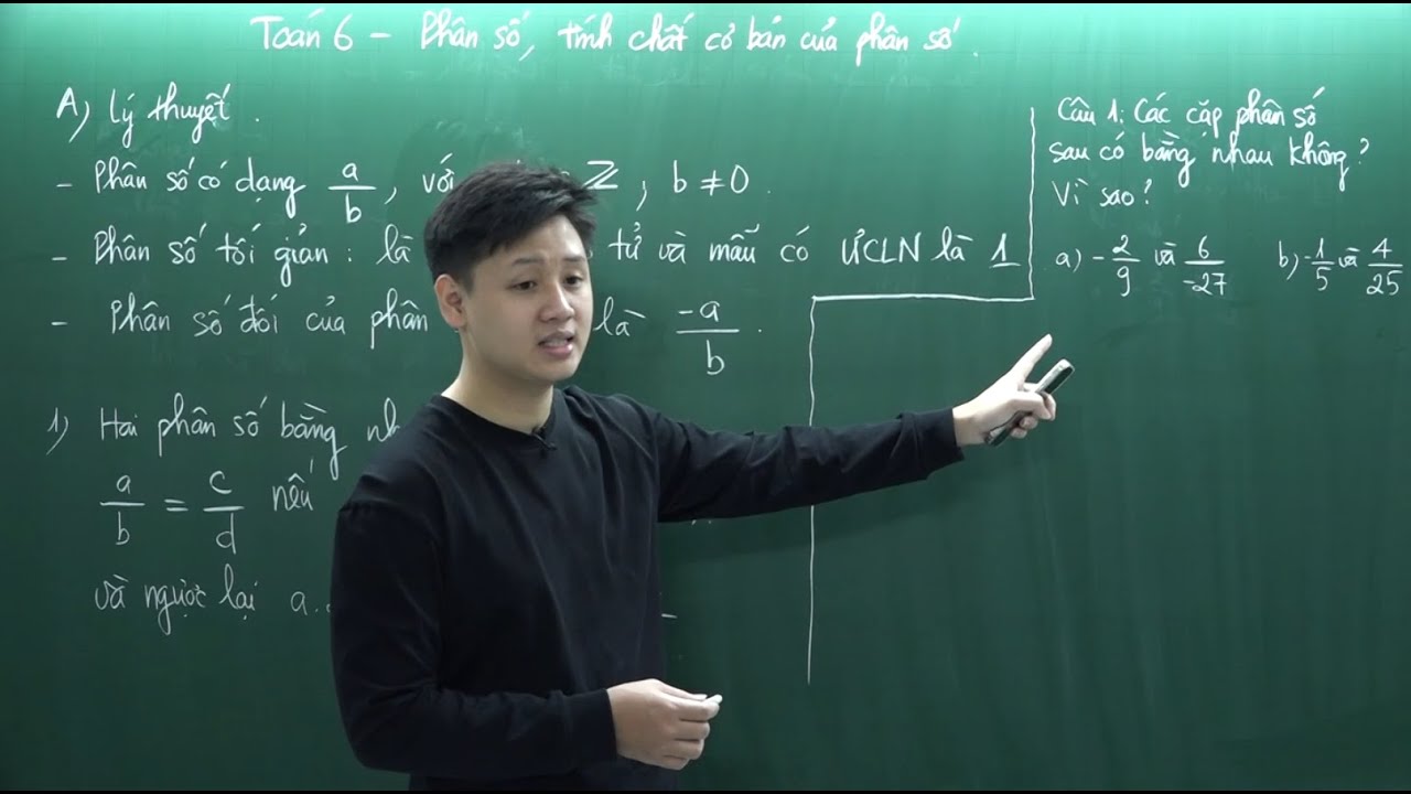 Toán lớp 6 - Phân số - Tính chất cơ bản của phân số - Thầy Lê Ngọc Diên