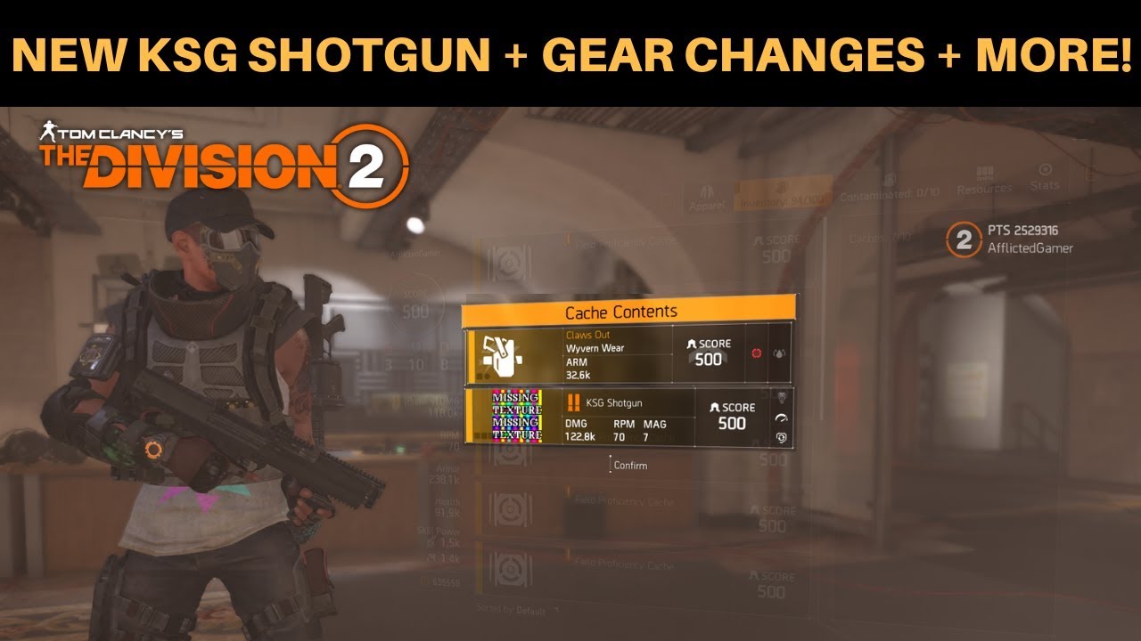 The Division 2 - NEW KSG SHOTGUN + GEAR CHANGES + MORE! (COMING IN TU6)