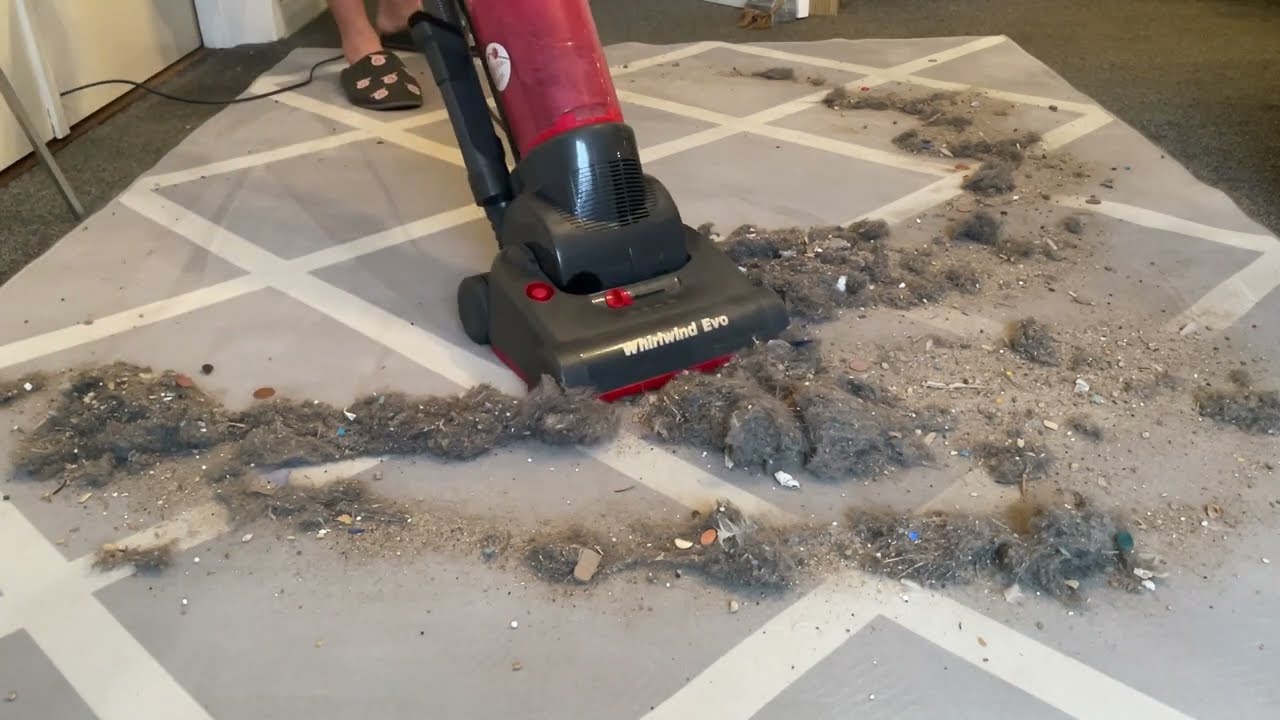 Hoover Whirlwind Evo | Natural Dirt Mix | Vacuuming | Mess Test |