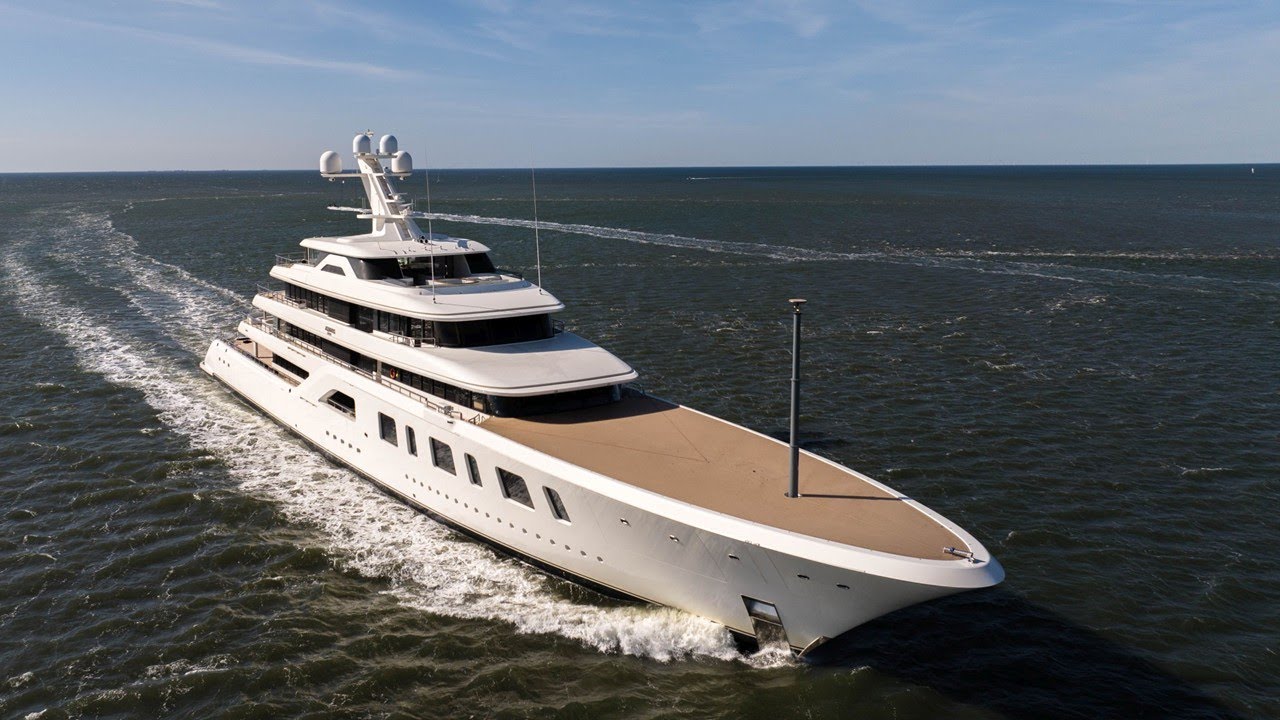 The 92m/ 302ft Aquarius returned to Holland today