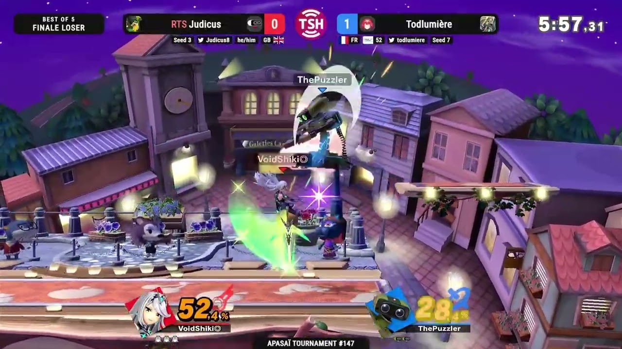 Apasaï #147, Losers Final, Judicus (Bowser JR/ROB/Olimar) vs Todlumière (Pyra Mythra)