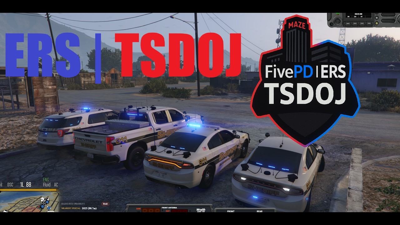 ERS | TSDOJ: Traffic stop on Route 68, citation issued, Blaine County (2k60fps)