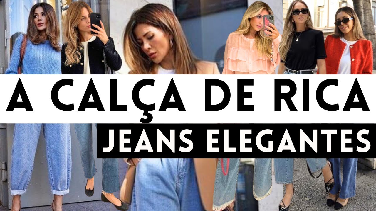 🔴CALÇA JEANS DE RICA, OS MODELOS MAIS ELEGANTES NA MODA 2024 E 2025