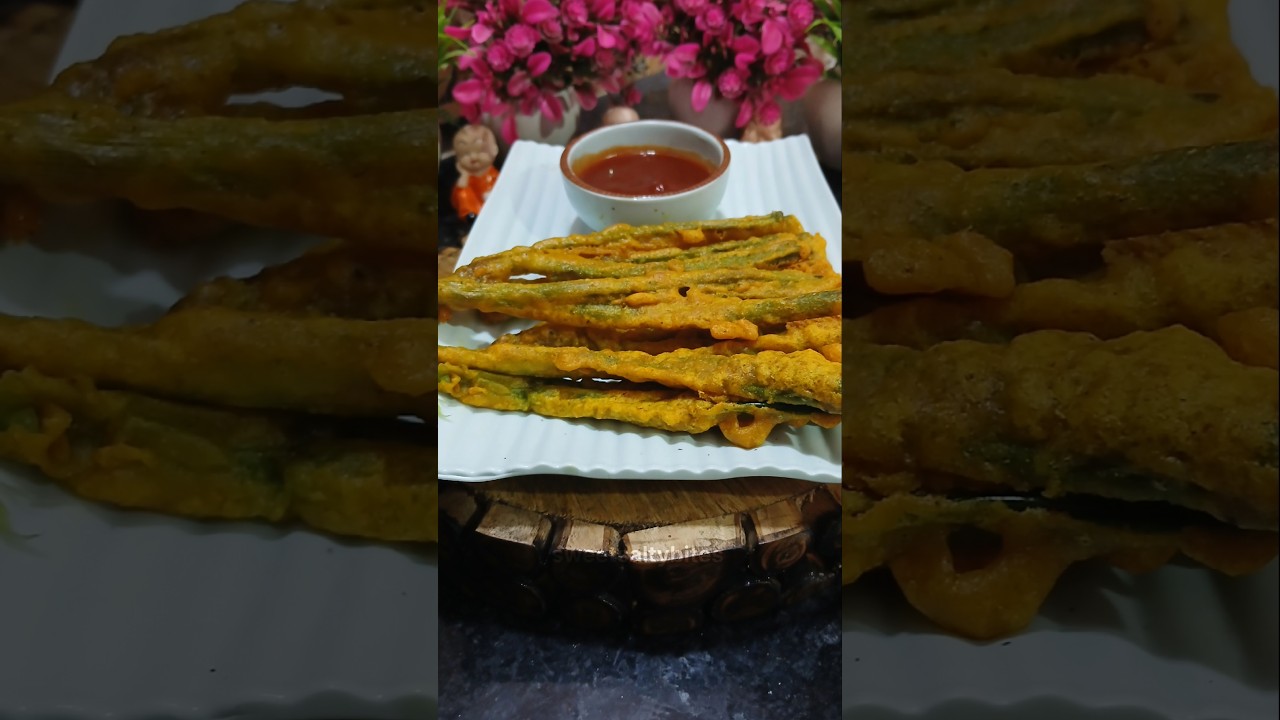 super crispy onion leaf Pakora 😋🤌|| 
