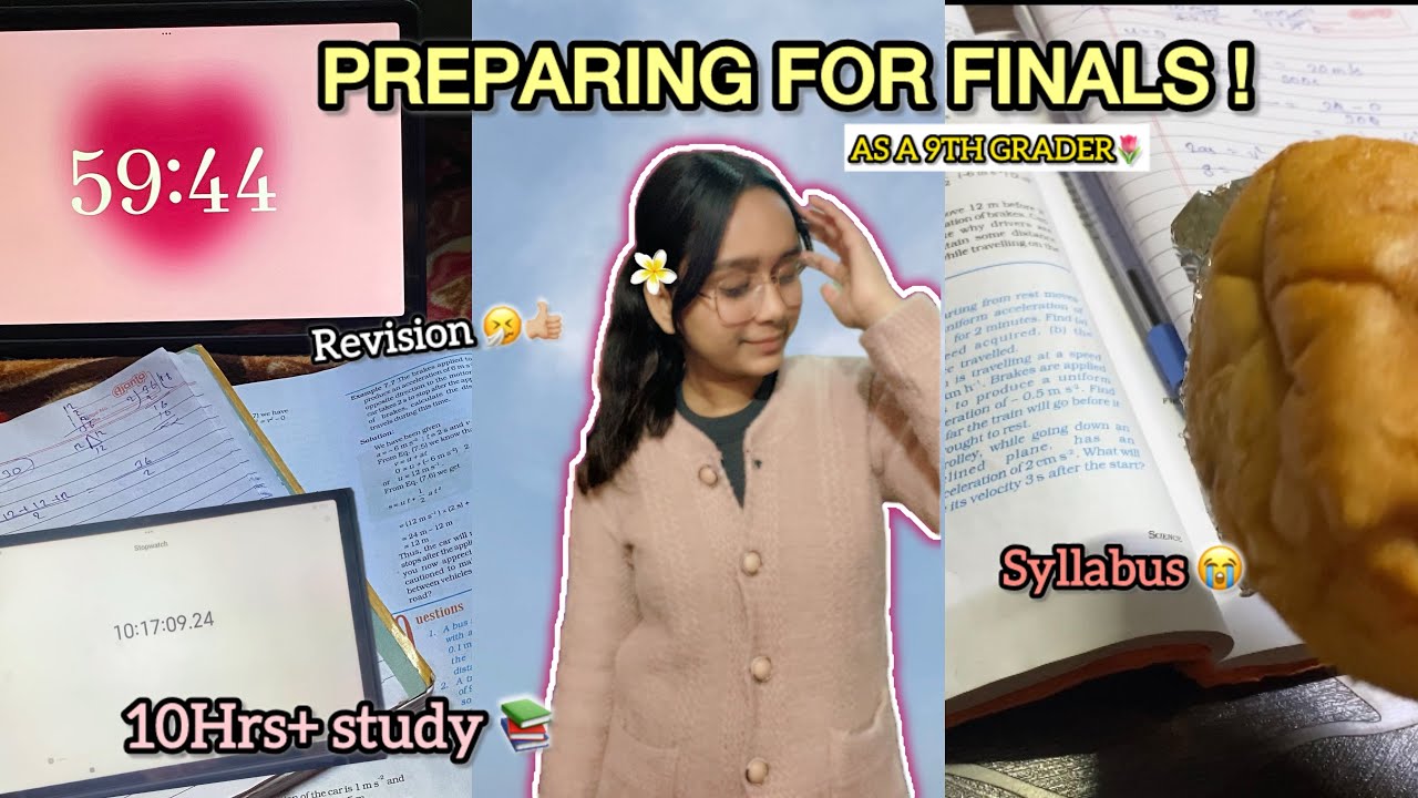 My Routine For Final *EXAM*🌷| 9th CBSE Study Vlog 🫰🏼| 10HRS 🤧