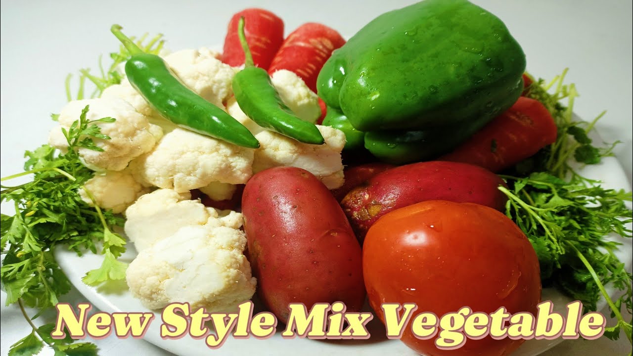 New Style Mix Vegetable recipe by billokadhaaba || How to make mix vegetable || vegan recipe ||