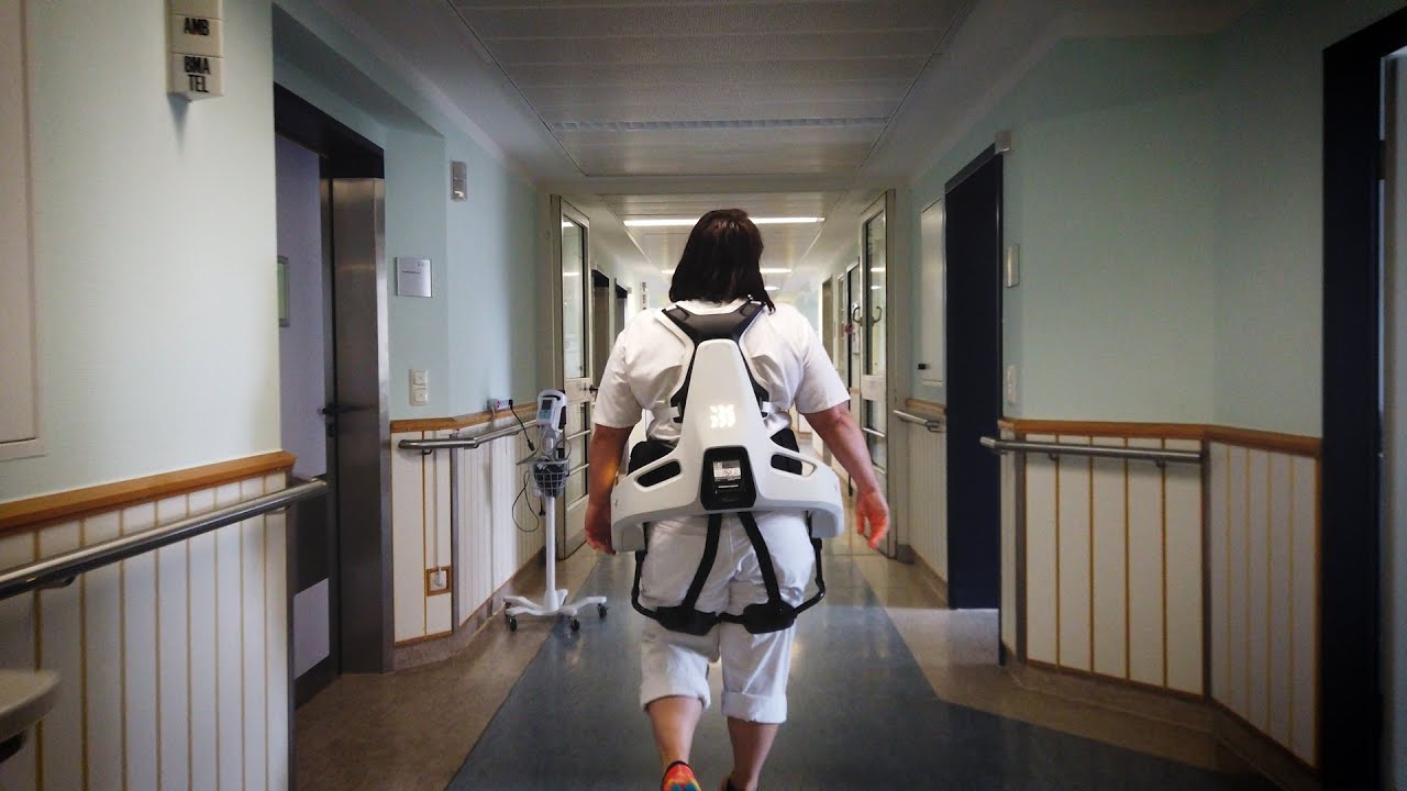 Exoskelett in den RoMed Kliniken - Erste Erfahrungen mit Katharina Pfroepffer