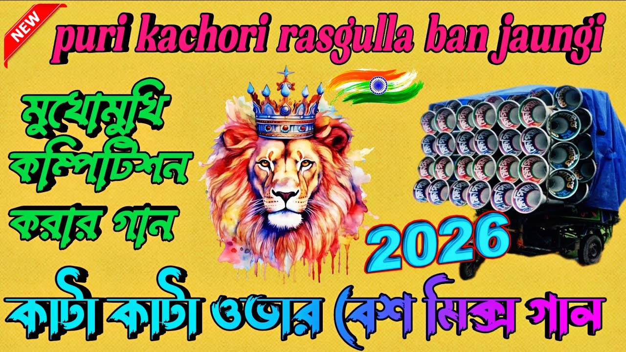 💫Puri Kachori Rasgulla Ban Jaungi🤘বাংলা বক্সের মুখোমুখি কম্পিটিশন করার গান🥵কাটা কাটা ওভার বেশ মিক্স👿