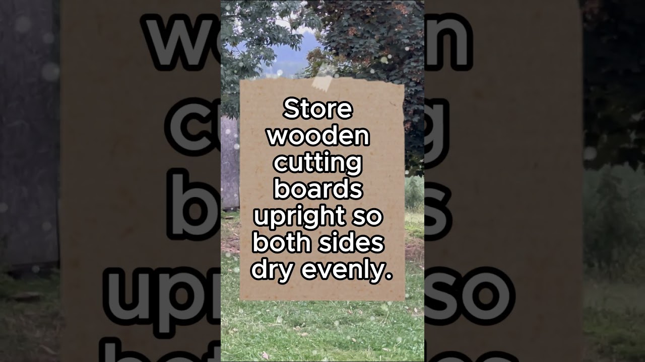 Keep Your Cutting Board From Warping