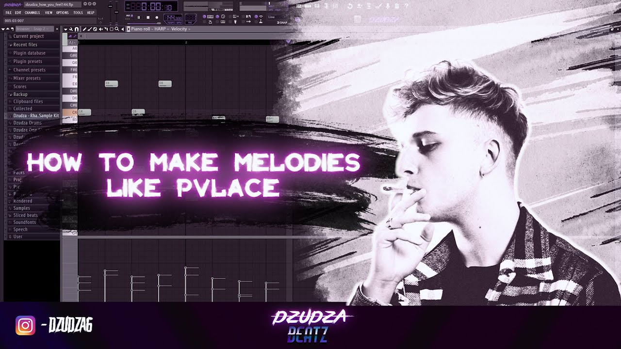 How To Make Melodies Like PVLACE for Southside , Wheezy etc | FL Studio 11 Tutorial