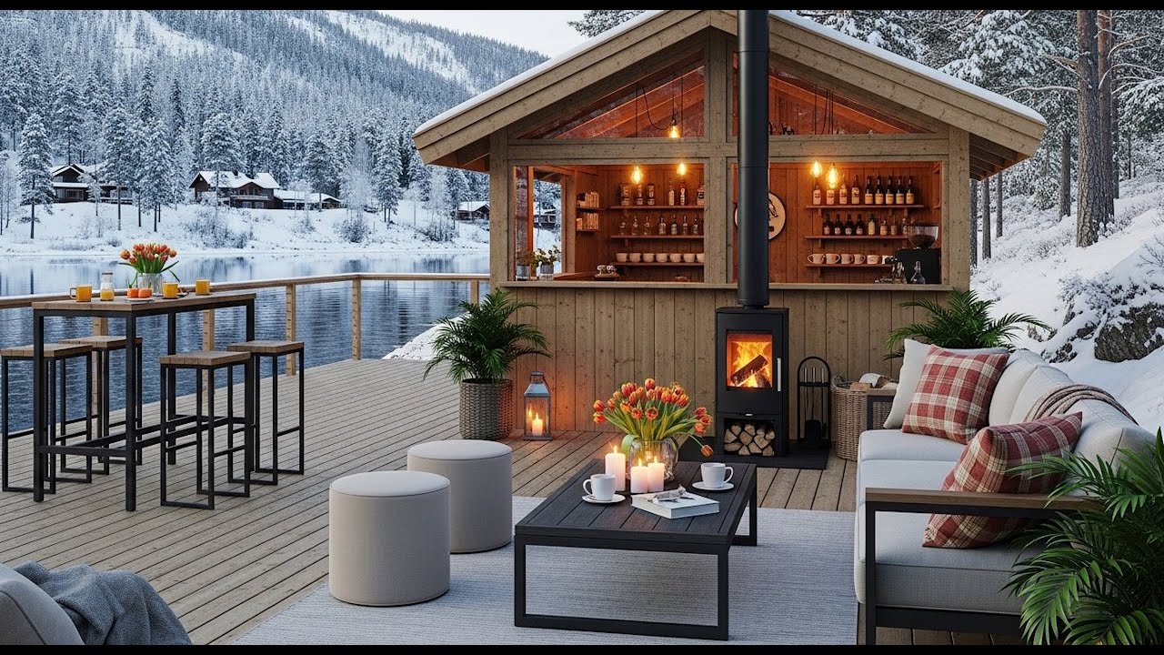 Snow & Smooth Jazz Music for Deep Work, Study & Focus Warm Gentle