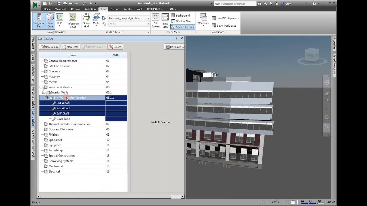 Navisworks Quantification