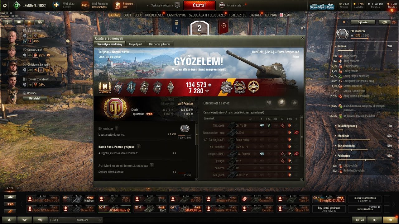 T-34-85 Rudy Master Badge /World of Tanks/