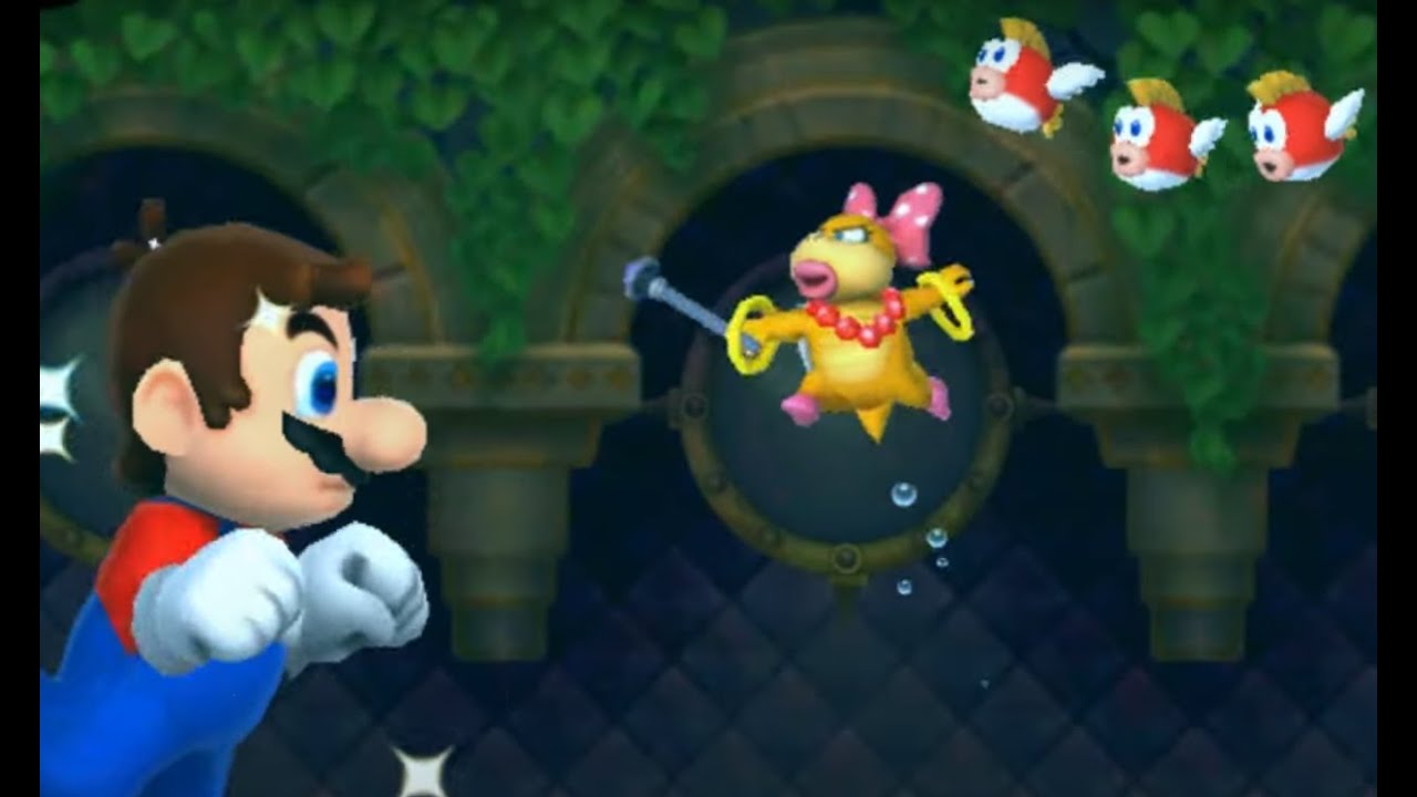 Koopalings Vs Mega Mushroom - New Super Mario Bros