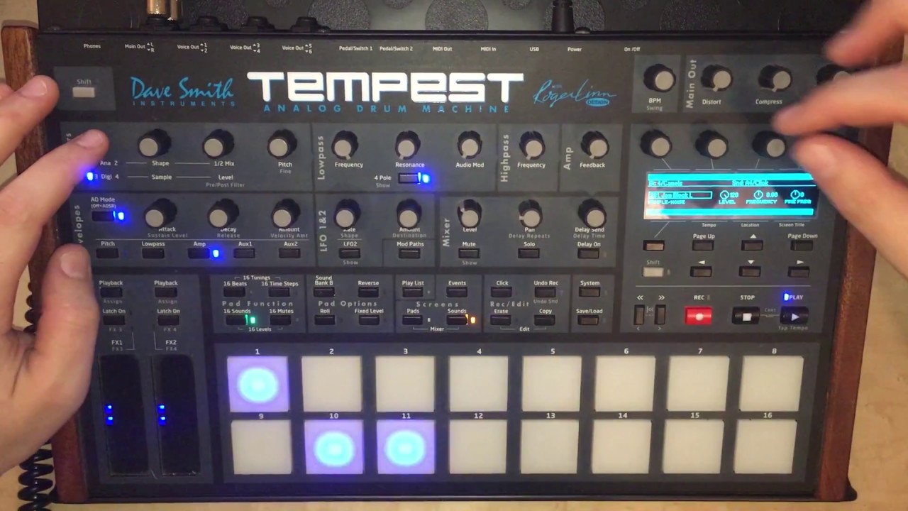 Dave Smith Tempest 16 Beats Demo (NO TALKING) (NO FX)