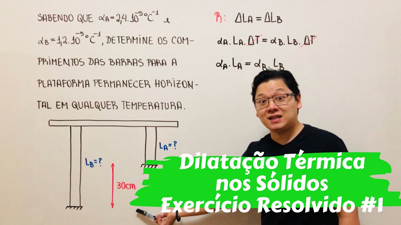 Termologia | Dilatação Térmica nos Sólidos (EXERCÍCIO RESOLVIDO #1)