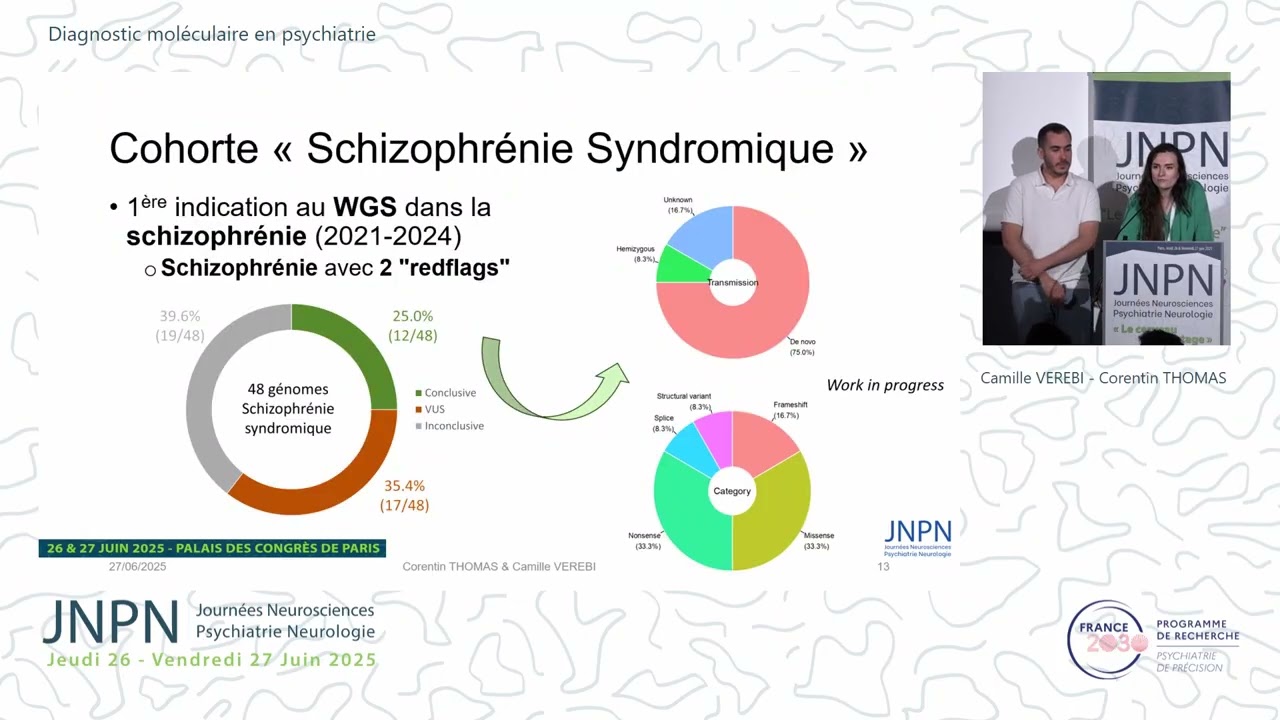 JNPN 2025 - Les premiers succès diagnostiques et thérapeutiques de la psychiatrie de précision (1/2)